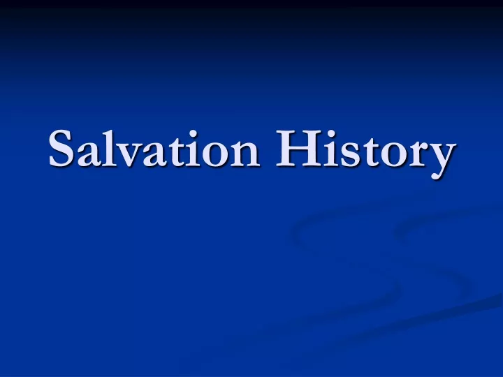 salvation history