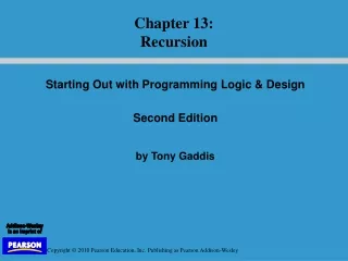 Starting Out with Programming Logic &amp; Design   Second Edition by Tony Gaddis