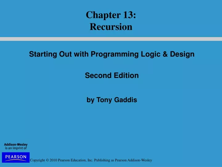 chapter 13 recursion