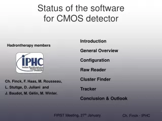 Status of the software  for CMOS detector