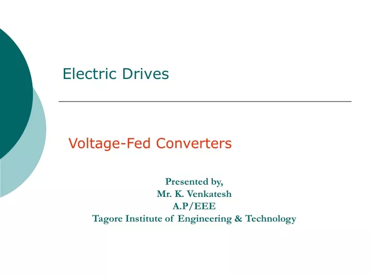 electric drives