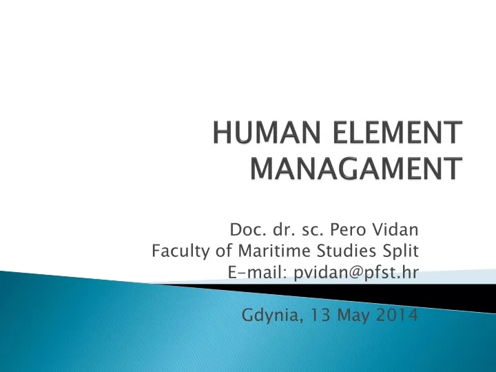 human element managament