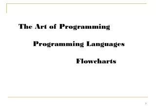 The Art of Programming 	Programming Languages 				Flowcharts