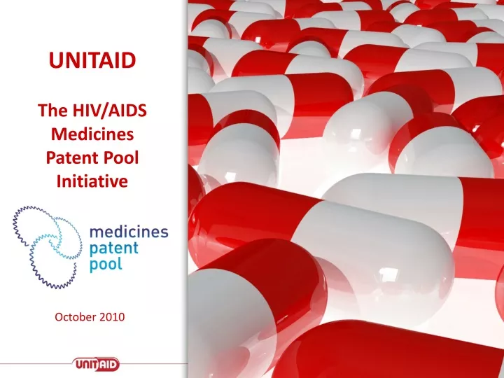 unitaid the hiv aids medicines patent pool
