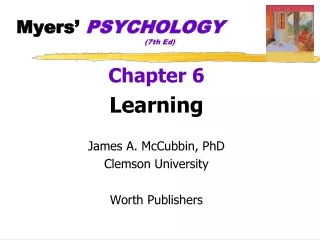 Myers’  PSYCHOLOGY 				(7th Ed)