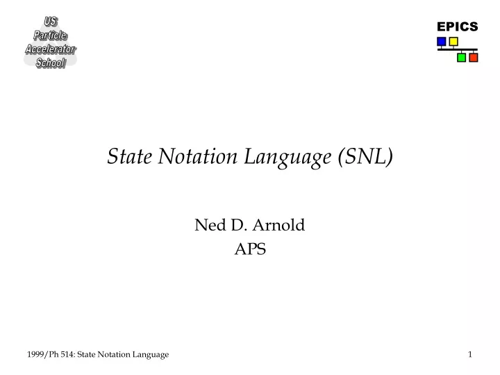 state notation language snl