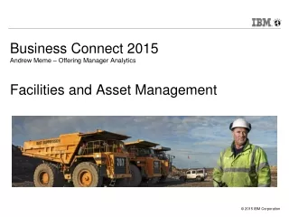 Business Connect 2015 Andrew Meme – Offering Manager Analytics  Facilities and Asset Management