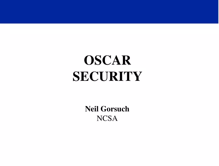 oscar security