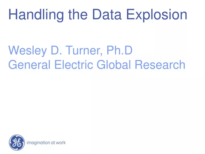 handling the data explosion