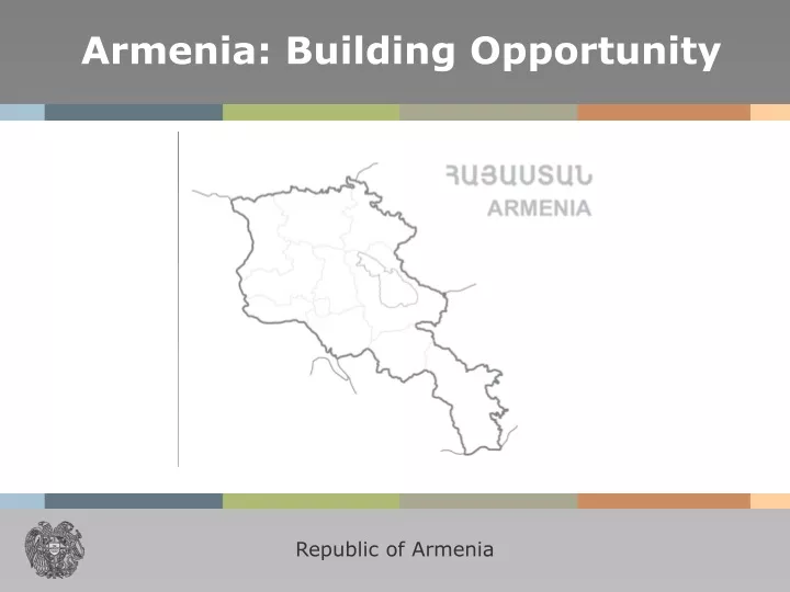 armenia building opportunity