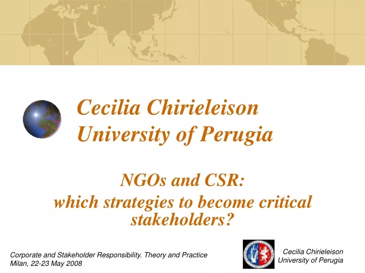 cecilia chirieleison university of perugia