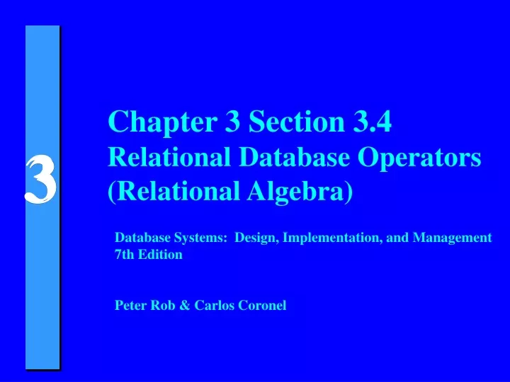 chapter 3 section 3 4 relational database