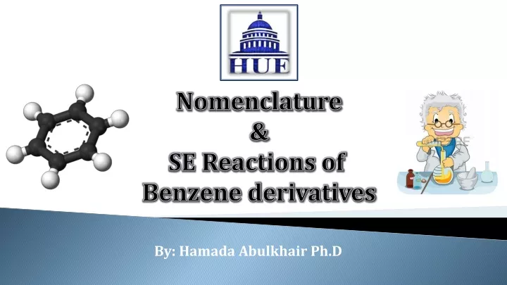 nomenclature se reactions of benzene derivatives