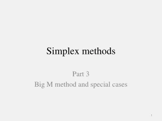 Simplex methods