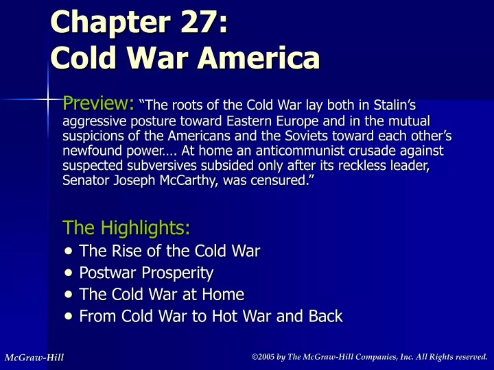 chapter 27 cold war america