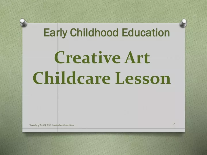 creative art childcare lesson