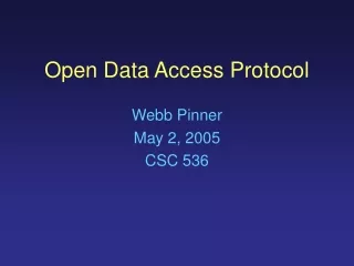 Open Data Access Protocol