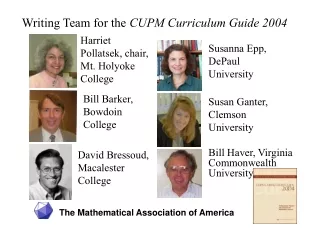 The Mathematical Association of America