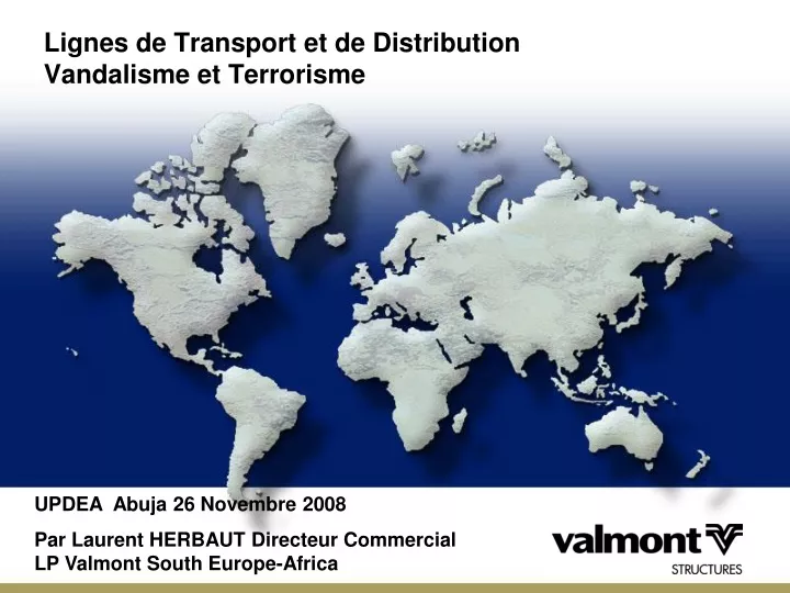 lignes de transport et de distribution vandalisme et terrorisme