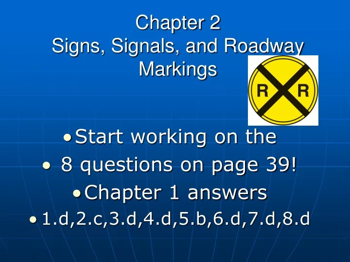 chapter 2 signs signals and roadway markings