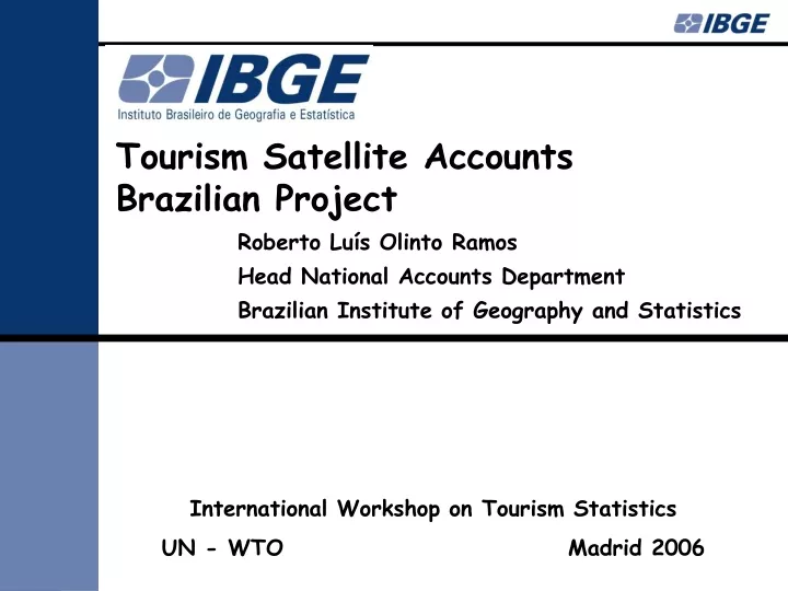 tourism satellite accounts brazilian project