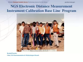 NGS Electronic Distance Measurement Instrument Calibration Base Line  Program