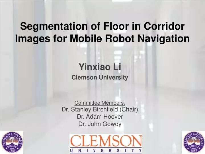 segmentation of floor in corridor images for mobile robot navigation