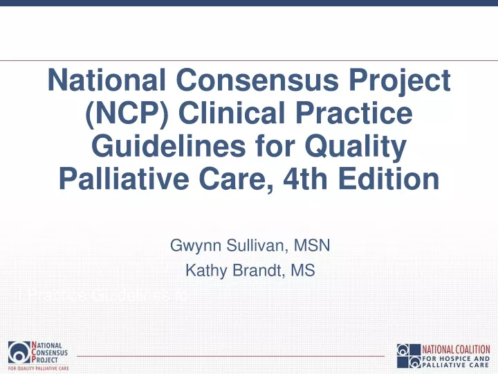 national consensus project ncp clinical practice guidelines for quality palliative care 4th edition