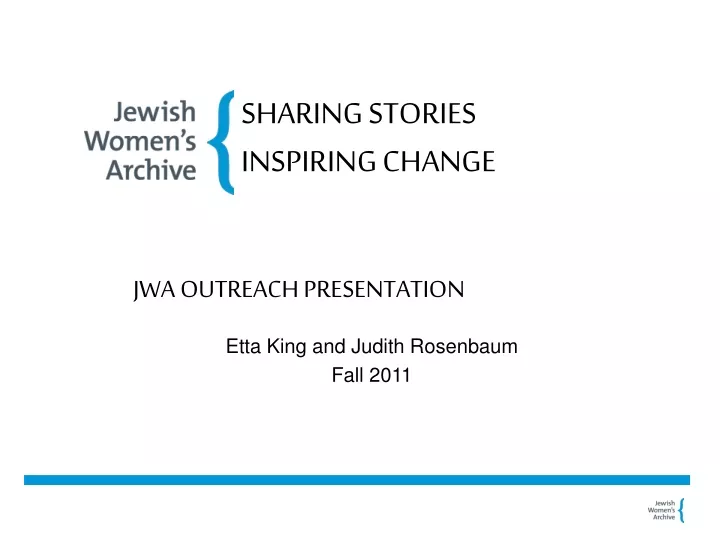 jwa outreach presentation