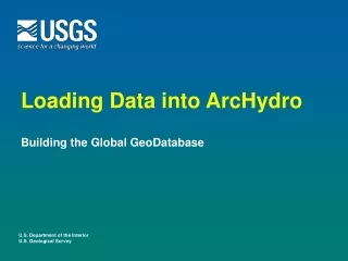 Loading Data into ArcHydro