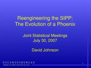 Reengineering the SIPP