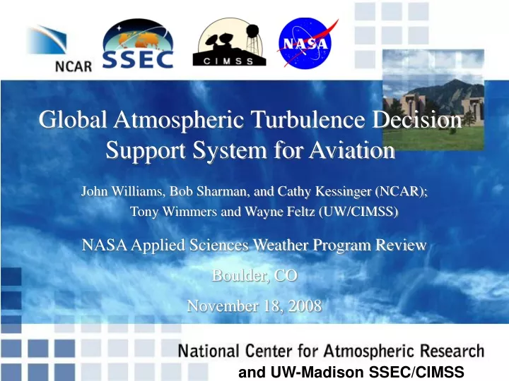 global atmospheric turbulence decision support