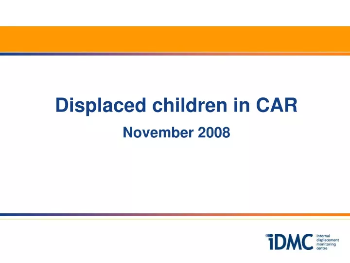 displaced children in car november 2008
