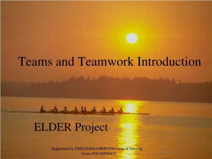 teams and teamwork introduction