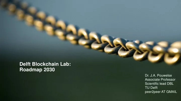 delft blockchain lab roadmap 2030