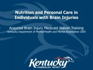 Acquired Brain Injury Medicaid Waiver Training