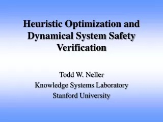 Heuristic Optimization and Dynamical System Safety Verification