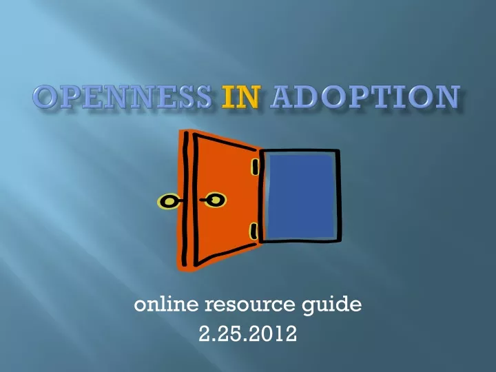 openness in adoption