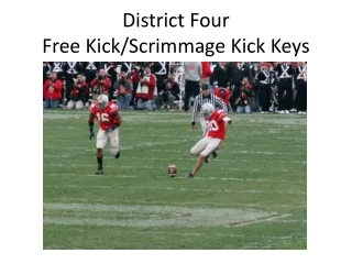 District Four  Free Kick/Scrimmage Kick Keys