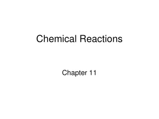 Chemical Reactions