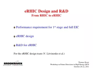 eRHIC Design and R&amp;D From RHIC to eRHIC