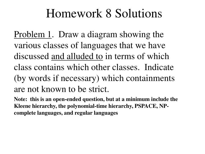 homework 8 solutions