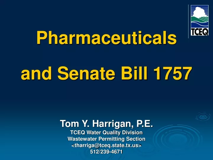 pharmaceuticals and senate bill 1757