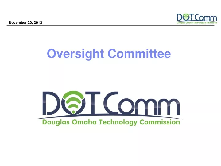 oversight committee