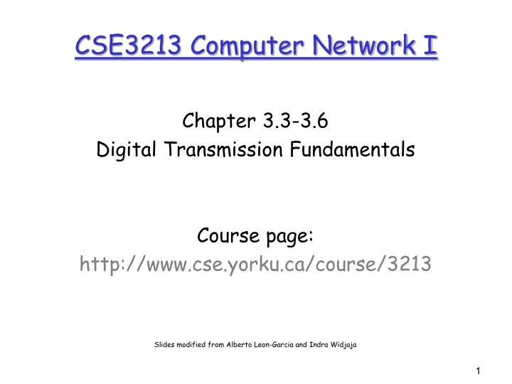 cse3213 computer network i