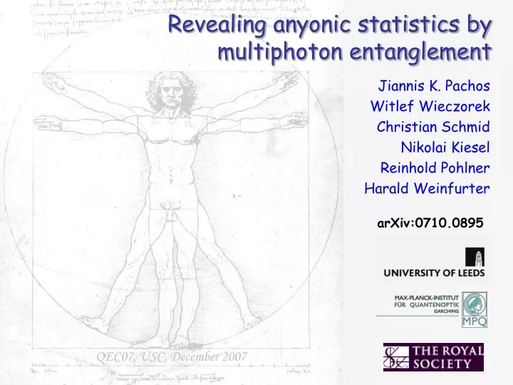 revealing anyonic statistics by multiphoton