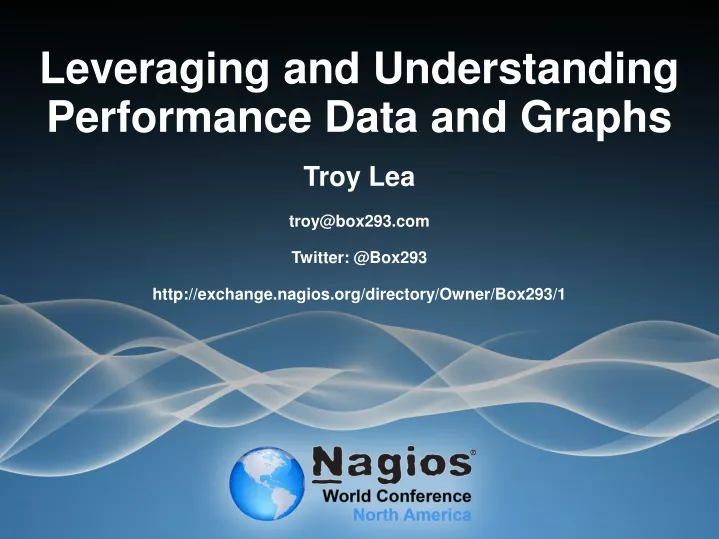 leveraging and understanding performance data