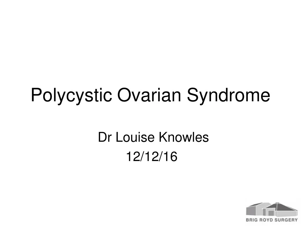 PPT - Polycystic Ovarian Syndrome PowerPoint Presentation, free ...