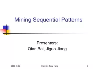 Mining Sequential Patterns
