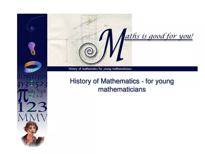 history of mathematics for young mathematicians